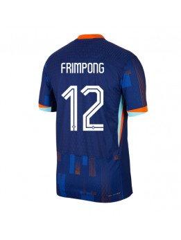 Billige Nederland Jeremie Frimpong #12 Bortedrakt EM 2024 Kortermet